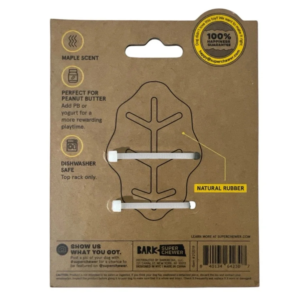 BARK BOX SUPER CHEWER TAKE IT OR LEAF IT NEW!! SMALL (0-20)